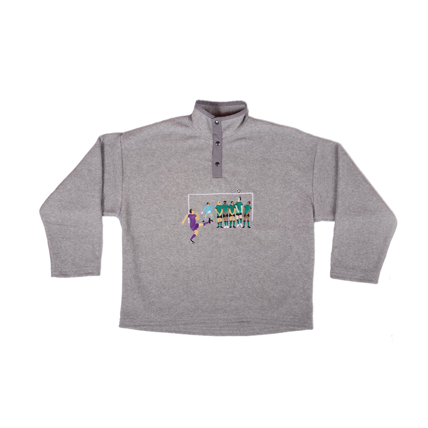 Free Kick Fleece - NYC Snowmelt Grey